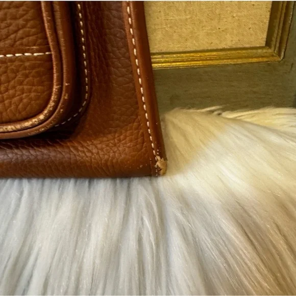 Dooney and Bourke Chestnut Double Pocket Satchel - Picture 11 of 15